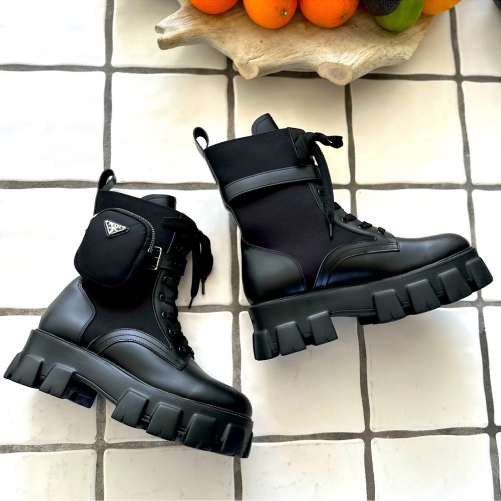 Prada size 8 combat boots NEW never worn no tags